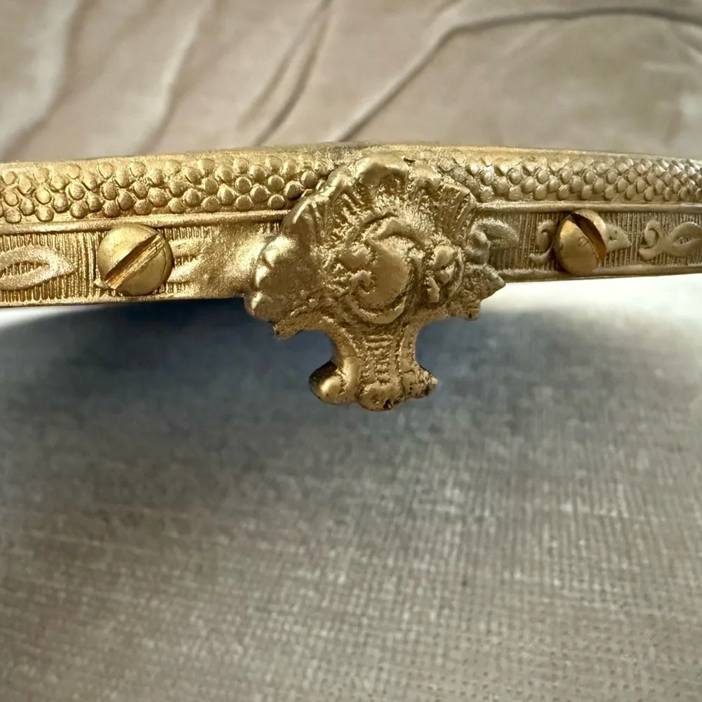 Brass Mirrored Decorative Tray